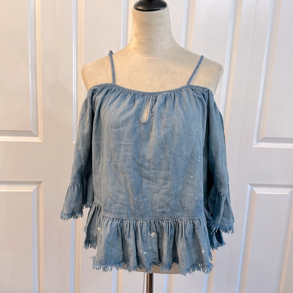 NWT denim top - Picture 1 of 9